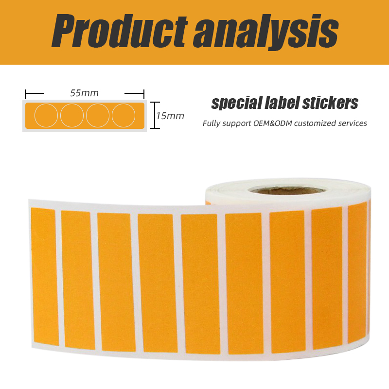 Colorful Coated Paper Label Waterproof Custom Logo Packaging Bottle Adhesive Label