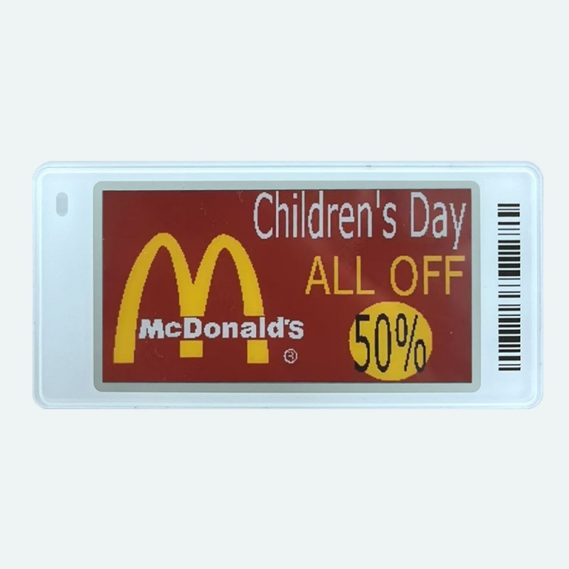 2.13-Inch Bluetooth E-Paper ESL Tag - Digital Price Label Integrated with Store Management System