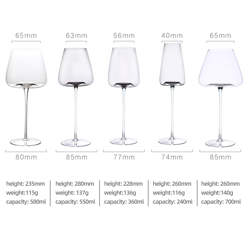 Lead Free Crystal Wine Glasses Drinkware Champagne Glass Cup European Goblets