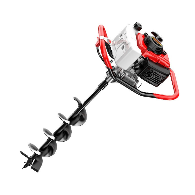 144F Petrol Engine,53CC Post Hole Digger Earth Auger for Holes Digging