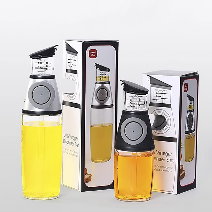 250ml 500ml Glass Cooking Oil Spray Olive Oil Bottle Dispenser Glass Bottle