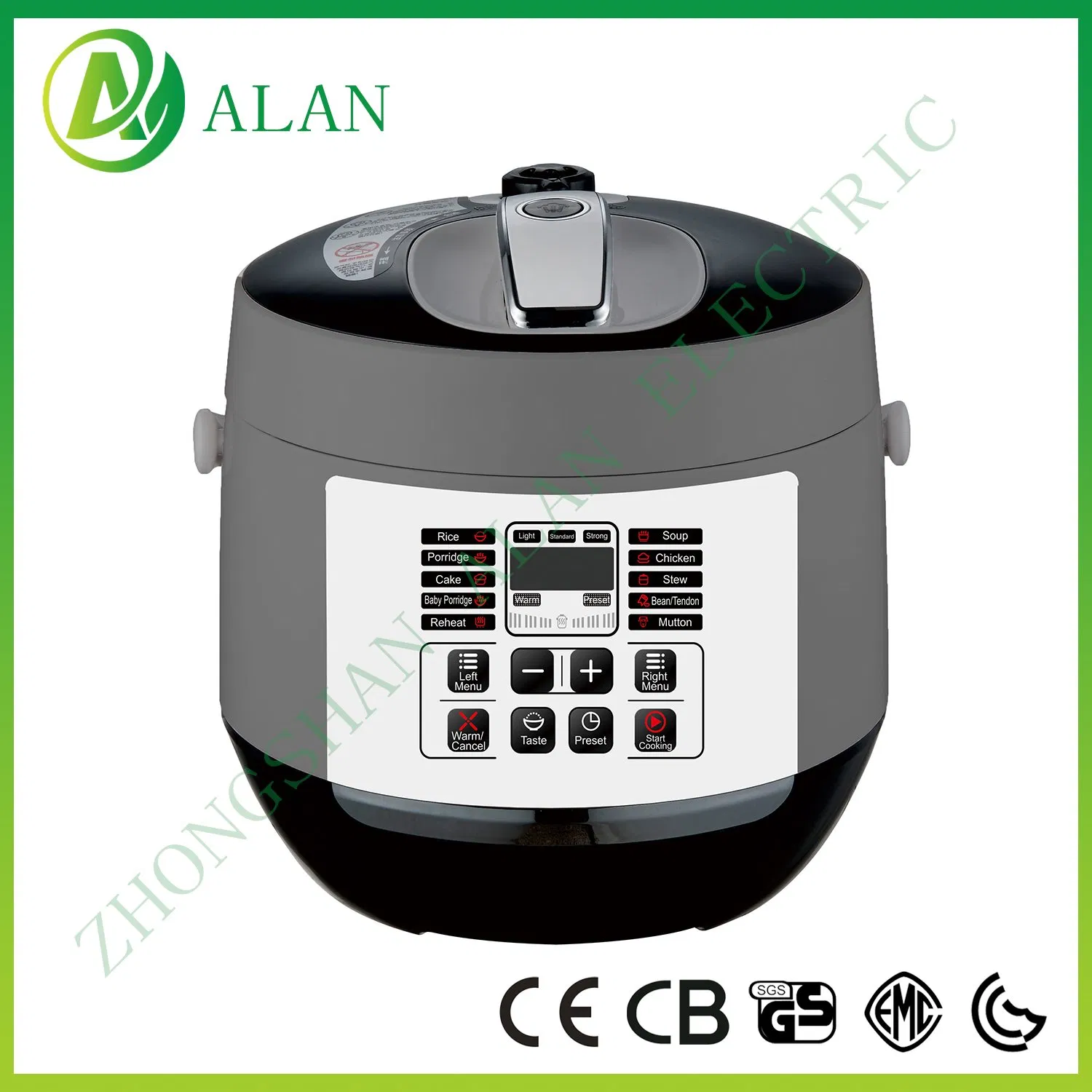 4-12L Large Size Multipurpose Electrical Pressure Cooker Rotate Controller