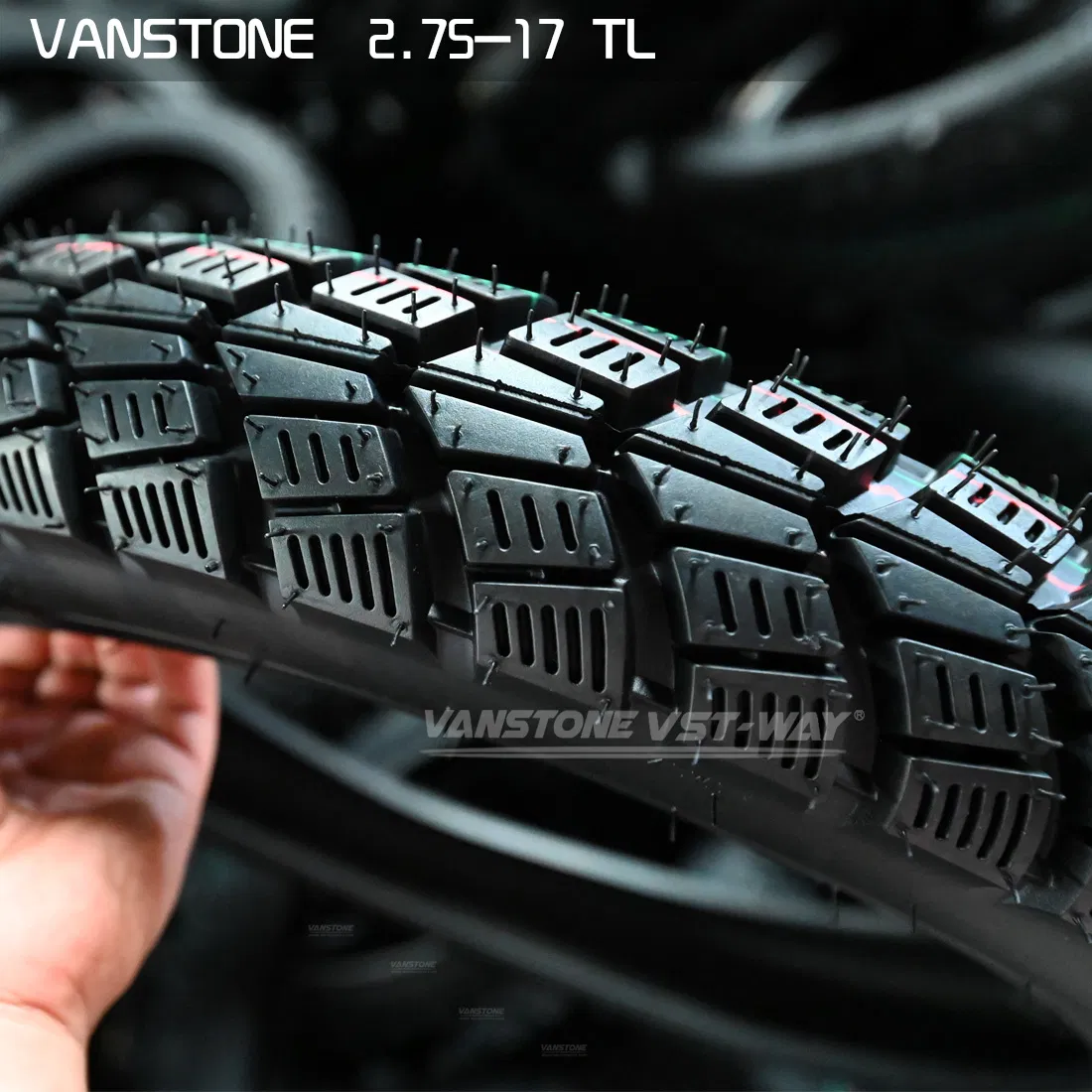 Мотошина бескамерная 2.75-17 VSTWAY