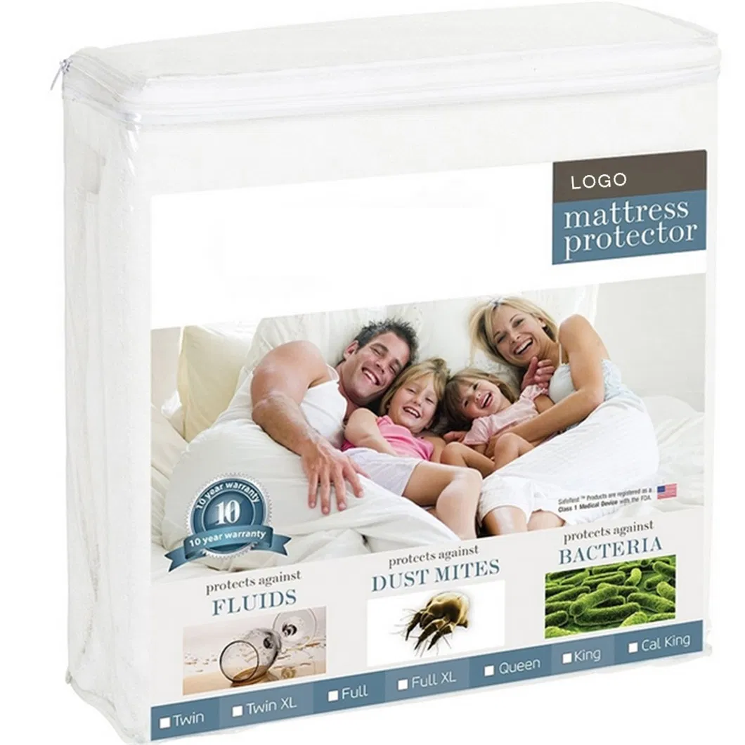 Premium Hypoallergenic Waterproof Mattress Pad Protector 4FT Bed California King Size Allergy Mattress Cover Protectors
