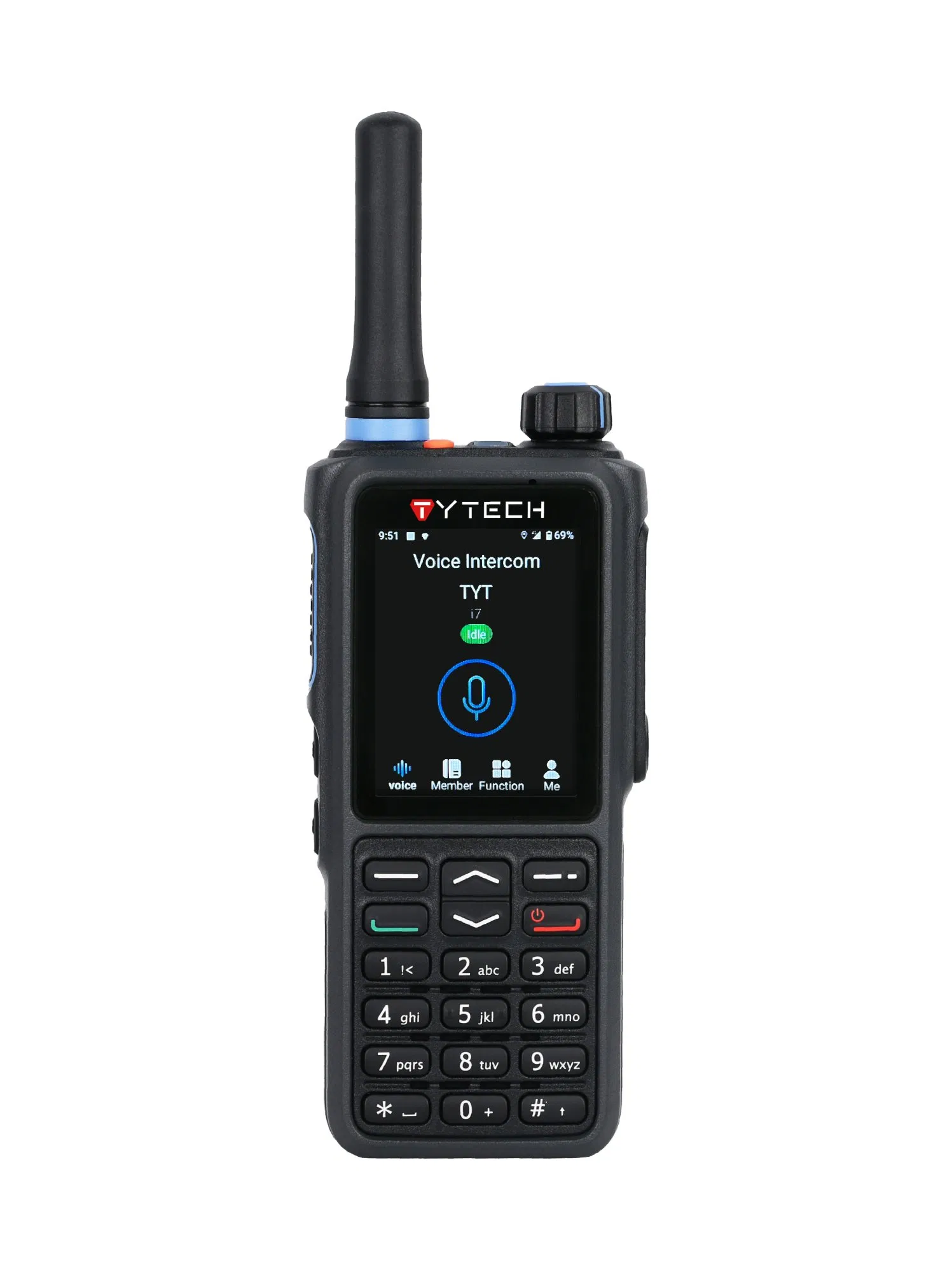 Tyt Tp-760 Multiple Colors Handheld 4G Poc Walkie Talkie with 2.4inch Touchable Display GPS Dialing IP68waterproof WiFi Radio