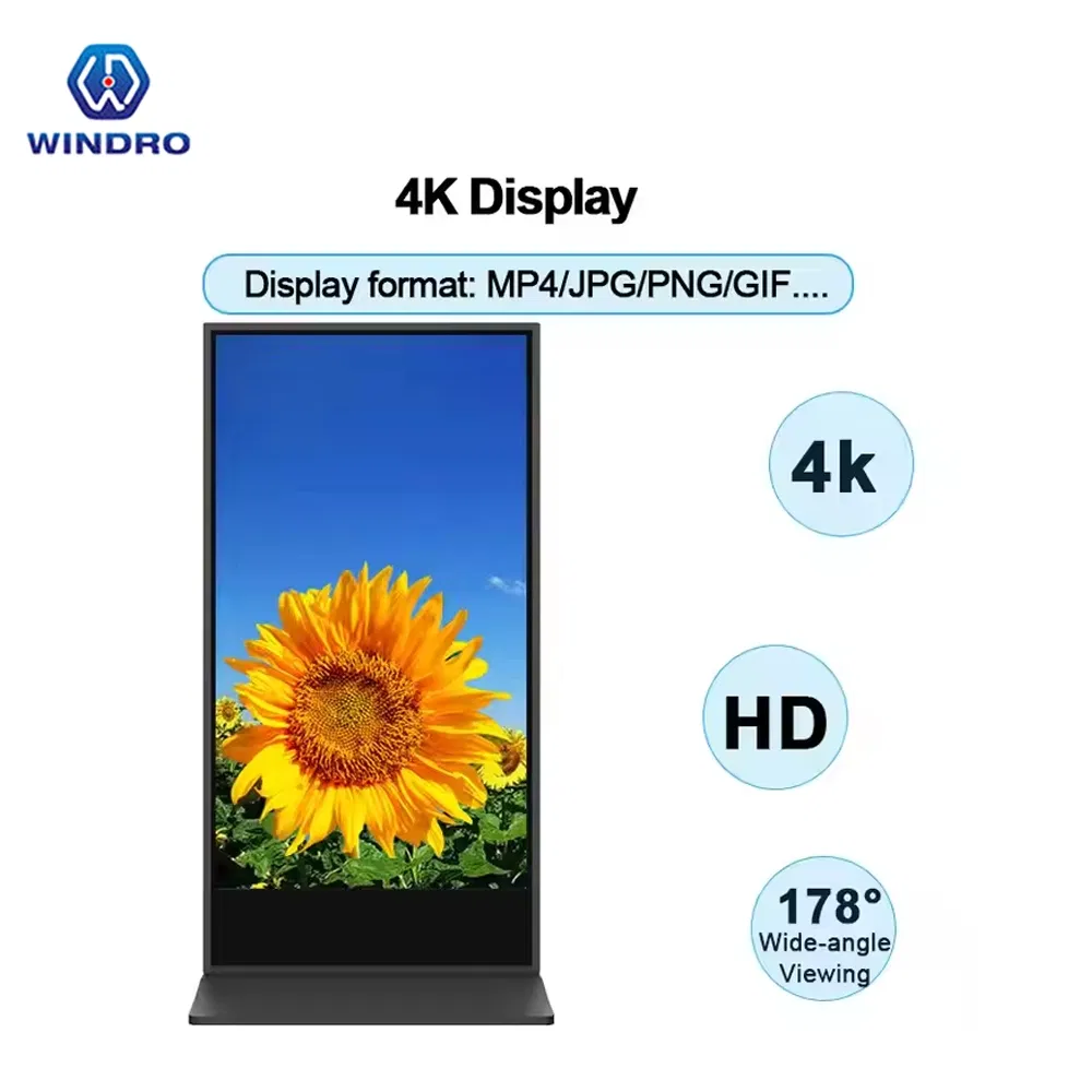 Интерактивный киоск 75 дюймов с сенсорным экраном и камерой