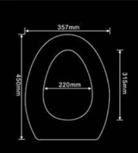 New Hot Sale American Style Classic Design Round White PP Plastic Toilet Seat Cover