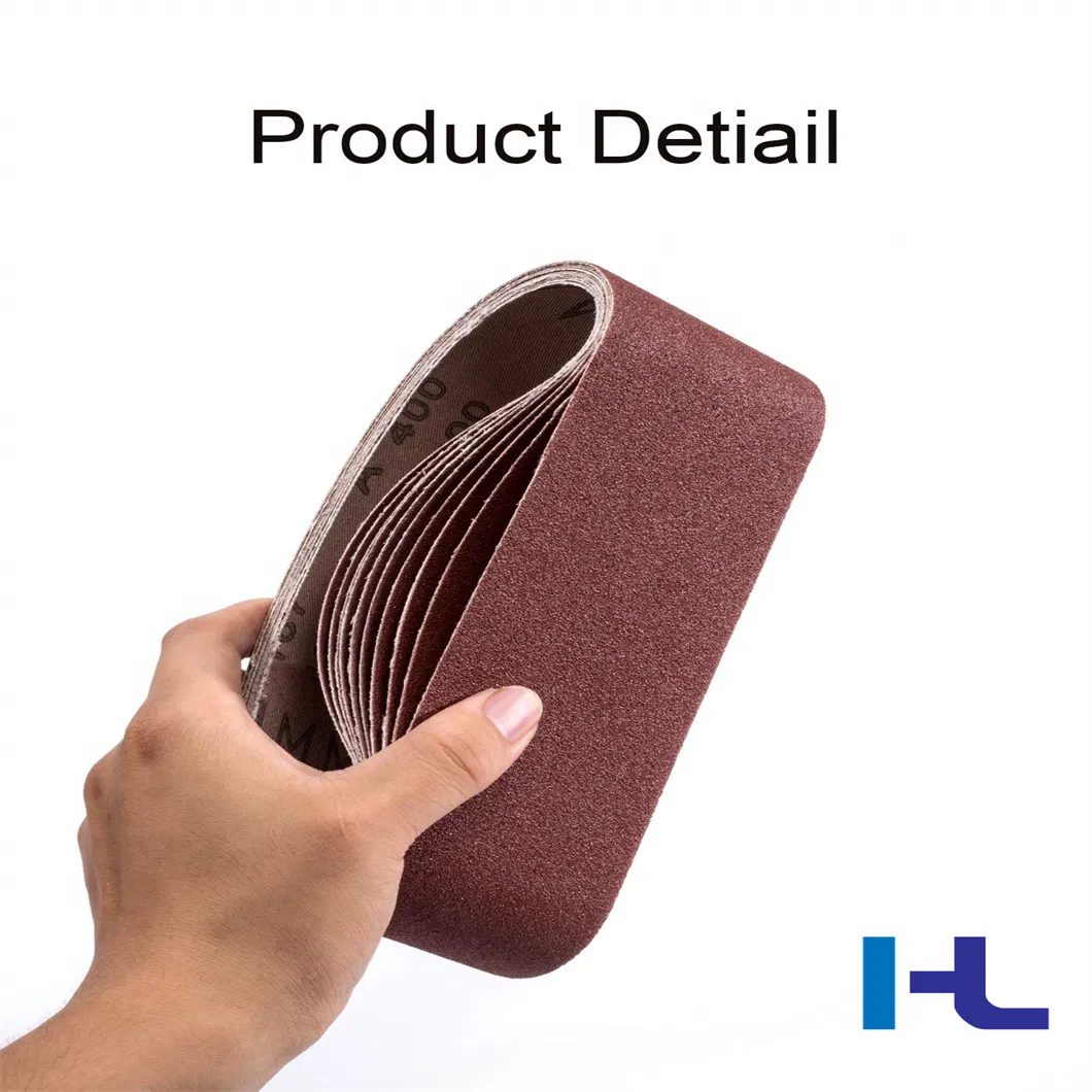 Heavy Sanding Belt China Manufacturers 150 / 240 / 400 Grits Portable Electric Sand Belt 36 Grit Aluminum Oxide Sanding Belts