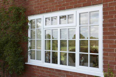 White Color Double Glazed UPVC Casement Windows with Mosquito Net