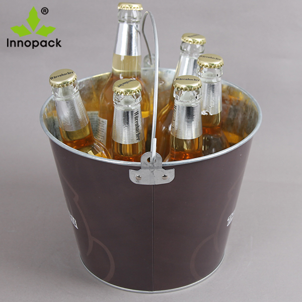 Customized Colorful Color Metal Beer Bottle Cooler Ice Bucket