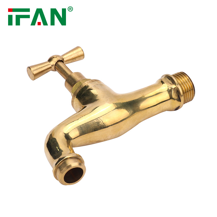 Смеситель садовый полированный латунный 1/2" IFAN