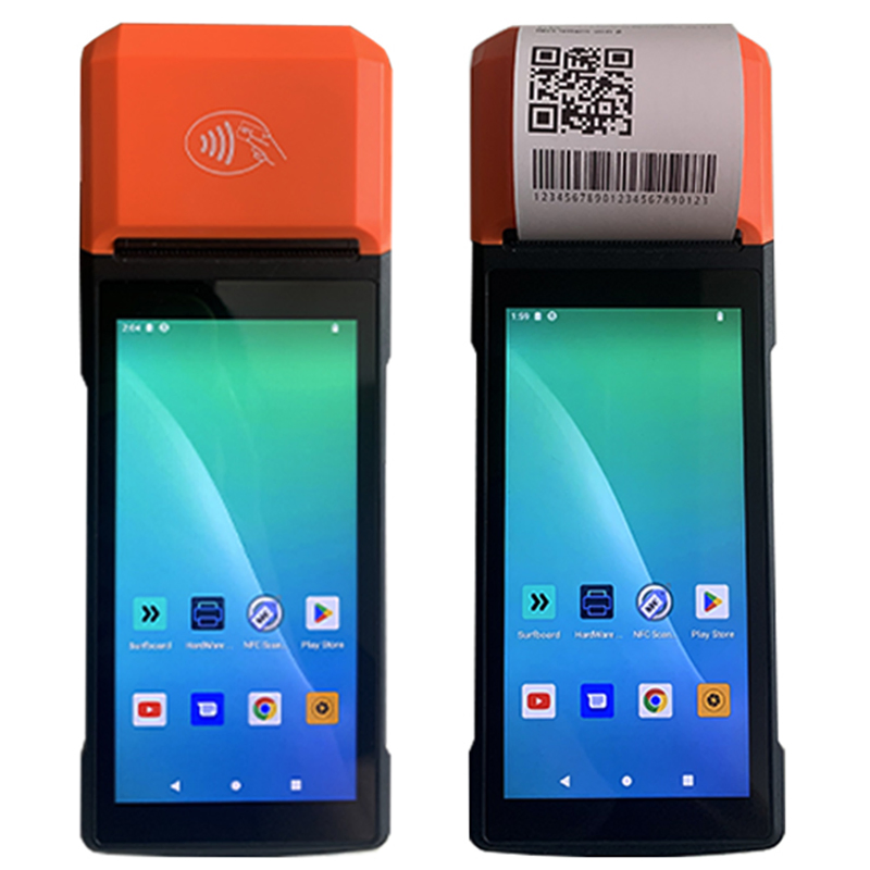 Android 14.0 Mobile Portable Touch Screen Handheld POS with Electronic Cash Register Thermal Printer