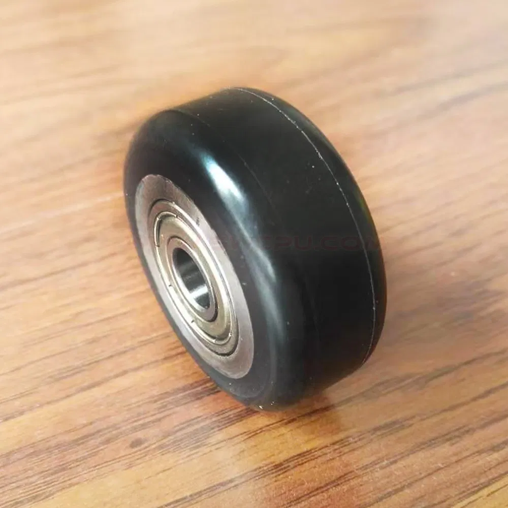 Customized Rubber Polyurethane PU Bearing Roller, Guiding Wheel Assamebly