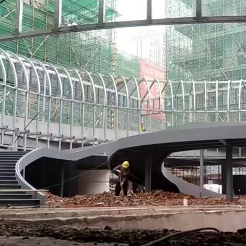 Factory Steel Structure Small Spiral Metal Staircase