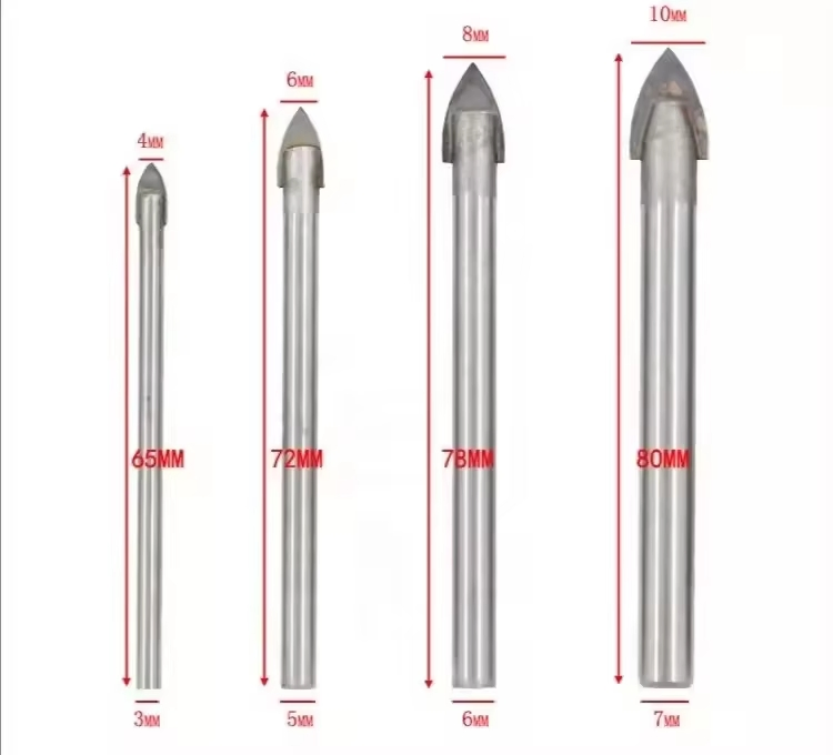 Premium Hex Tile Drill Bits Set for Concrete Work