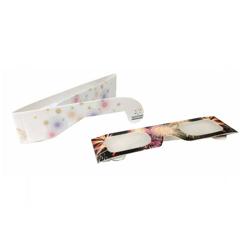 3D Custom Hearts Fireworks Glasses- 50 Paper Diffraction Paper Party Glass