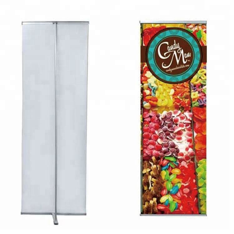 Factory Custom High Quality Korea Flex Exhibition Style Adjustable Metal X Banner Stand L Banner 100 x 200 Door Frame X Banner