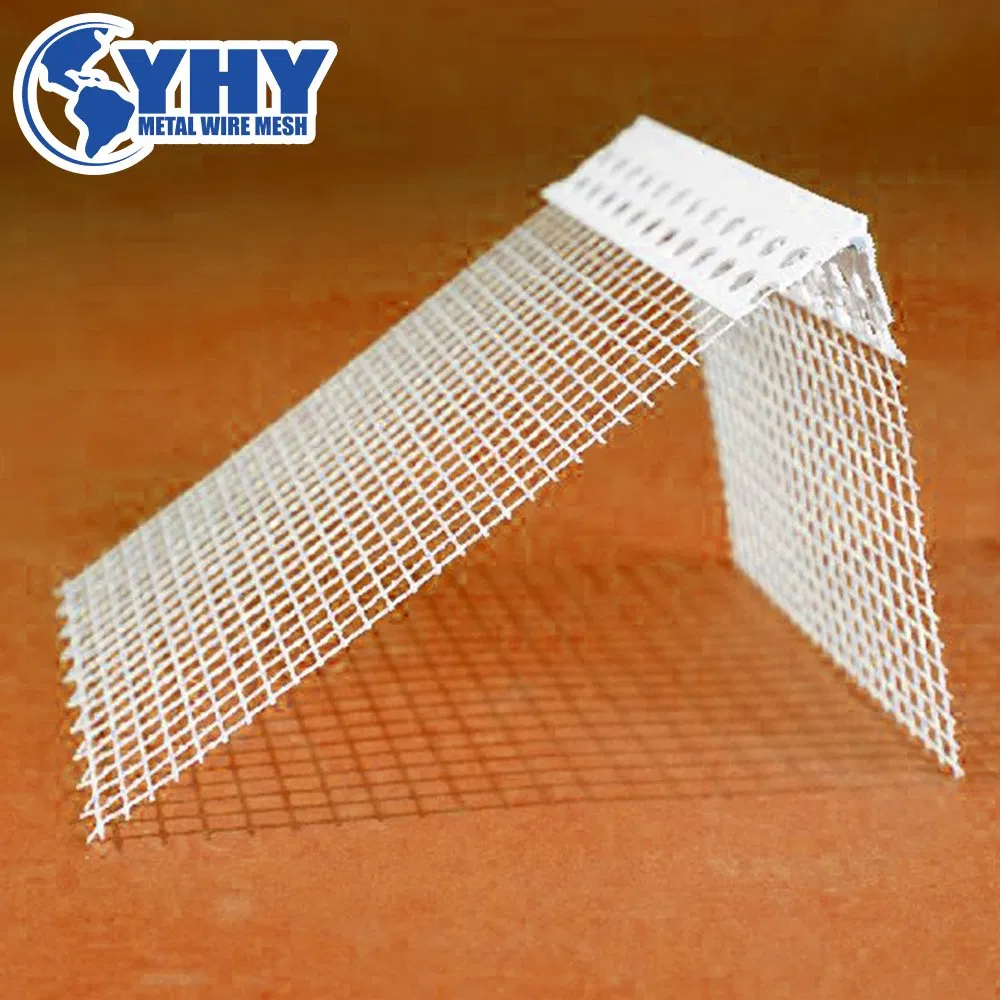 2.0m Length White PVC Angle Profile Corner Bead with Fiberglass Mesh