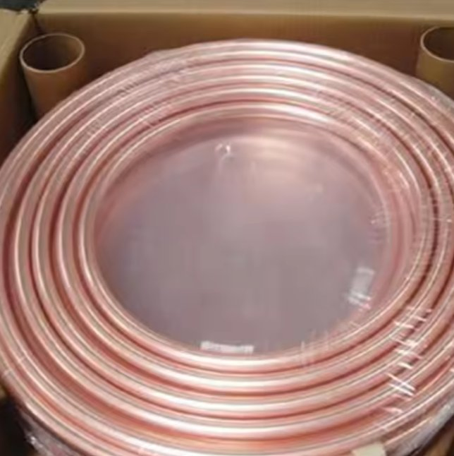 Pancake Coil Copper Pipe/Tube. ASTM C10200 Tu1 Tu2 C12200 Tp2 C12000 C11000 Conductive/Thermal/Corrosion Resistant for Central Air Conditioning
