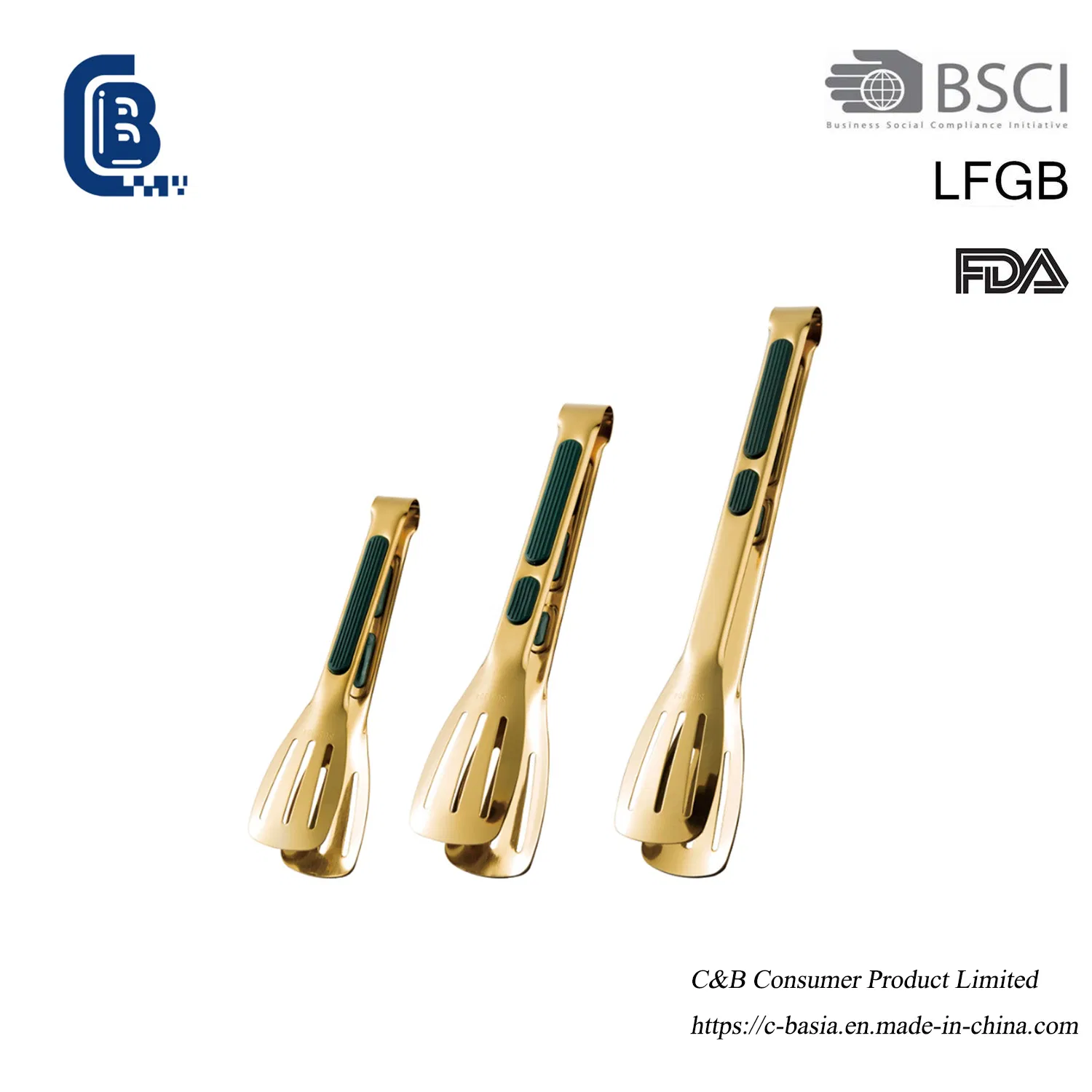 3PCS Kitchen Tongs Set, Serving Salad Vegatable Grilling Food Clip, Kitchen Tool