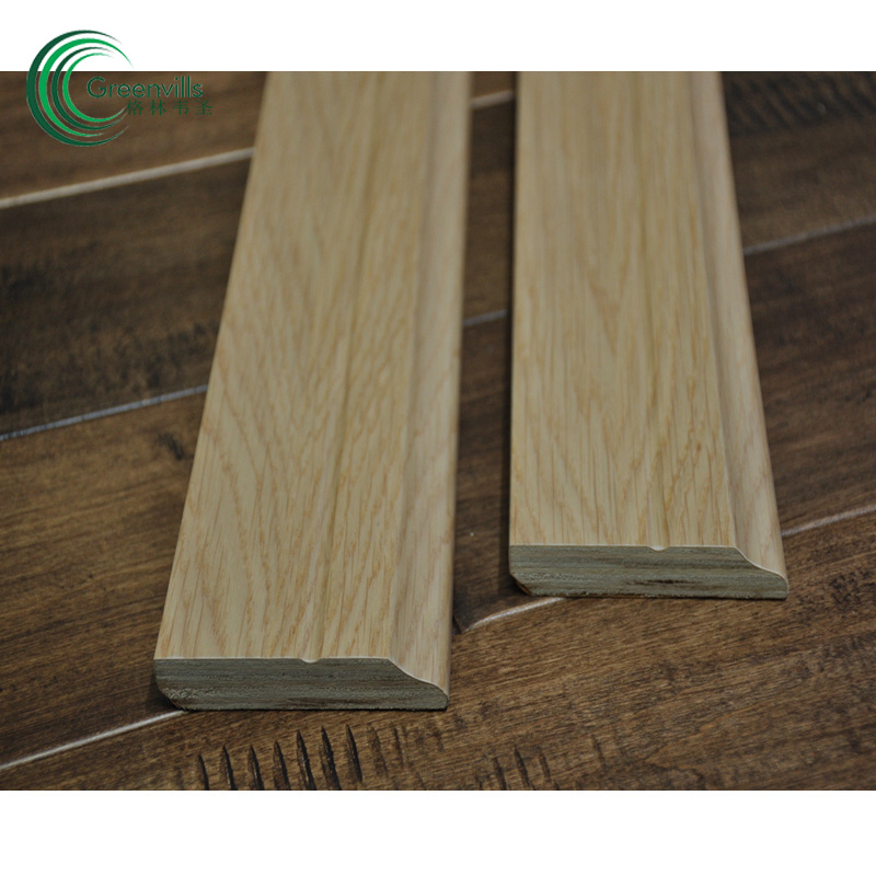 Customized Color Engineered Wood Skirting with Match Flooring Color