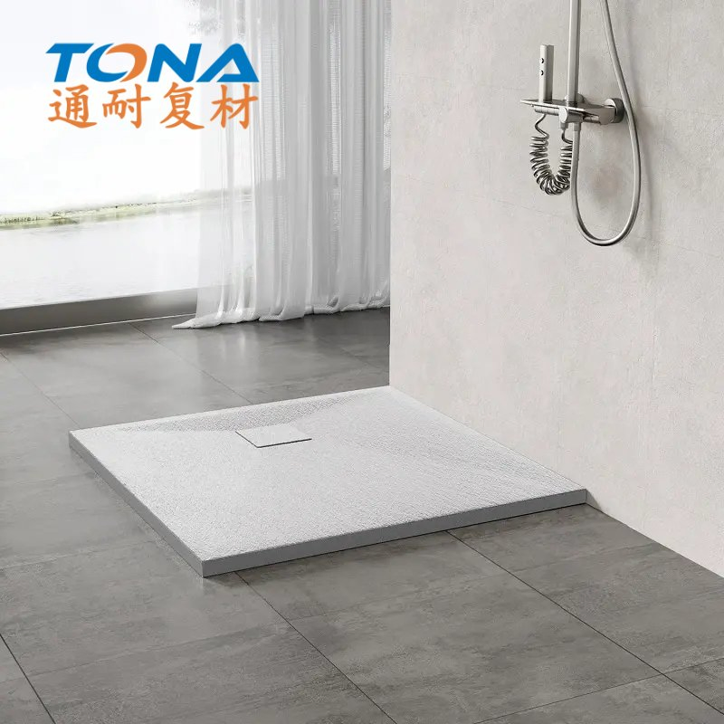 Custom Size FRP Shower Tray Made of SMC Material for Modern Bathroom Spaces