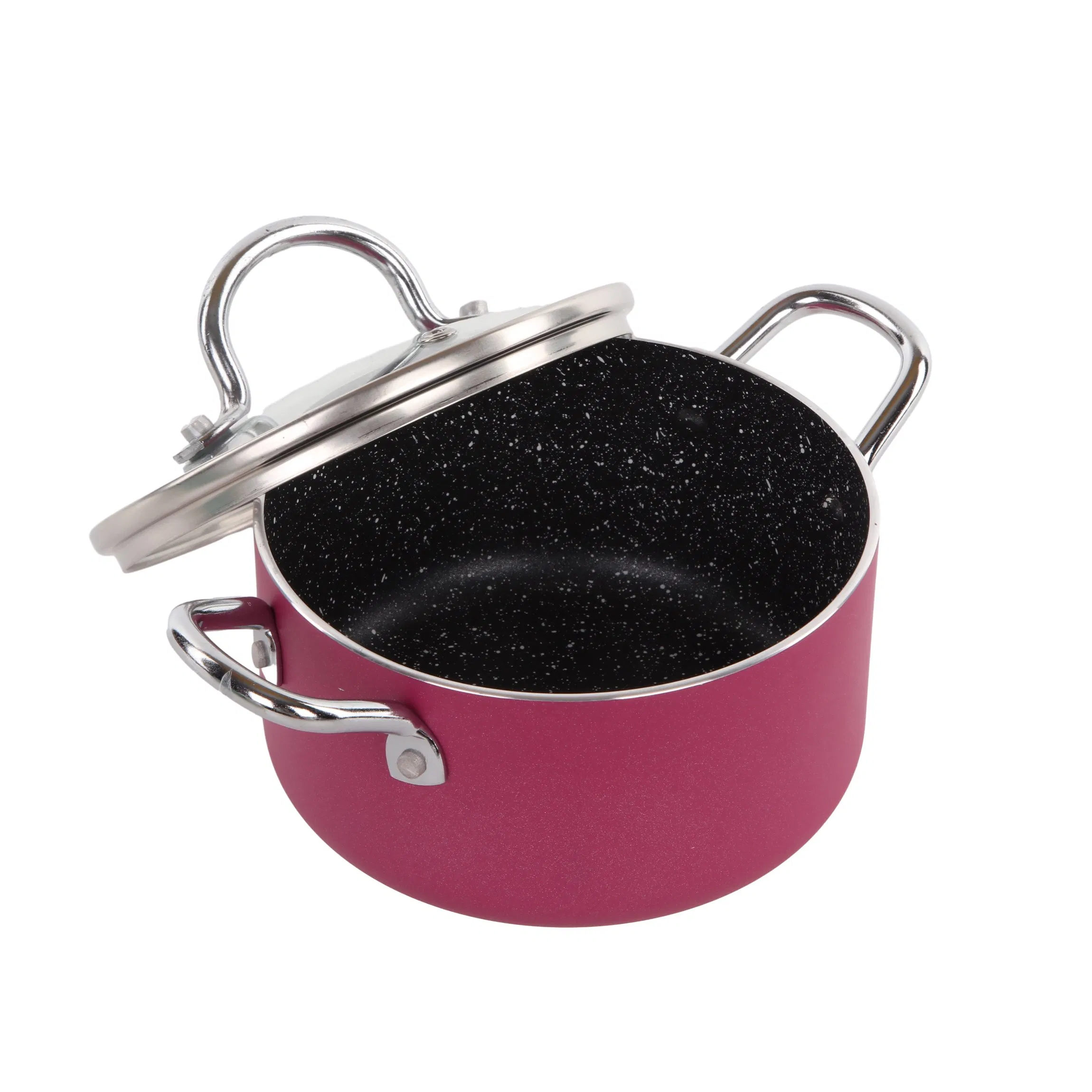Home Use Copper Finish Pot 14cm Aluminum Nonstick Casserole