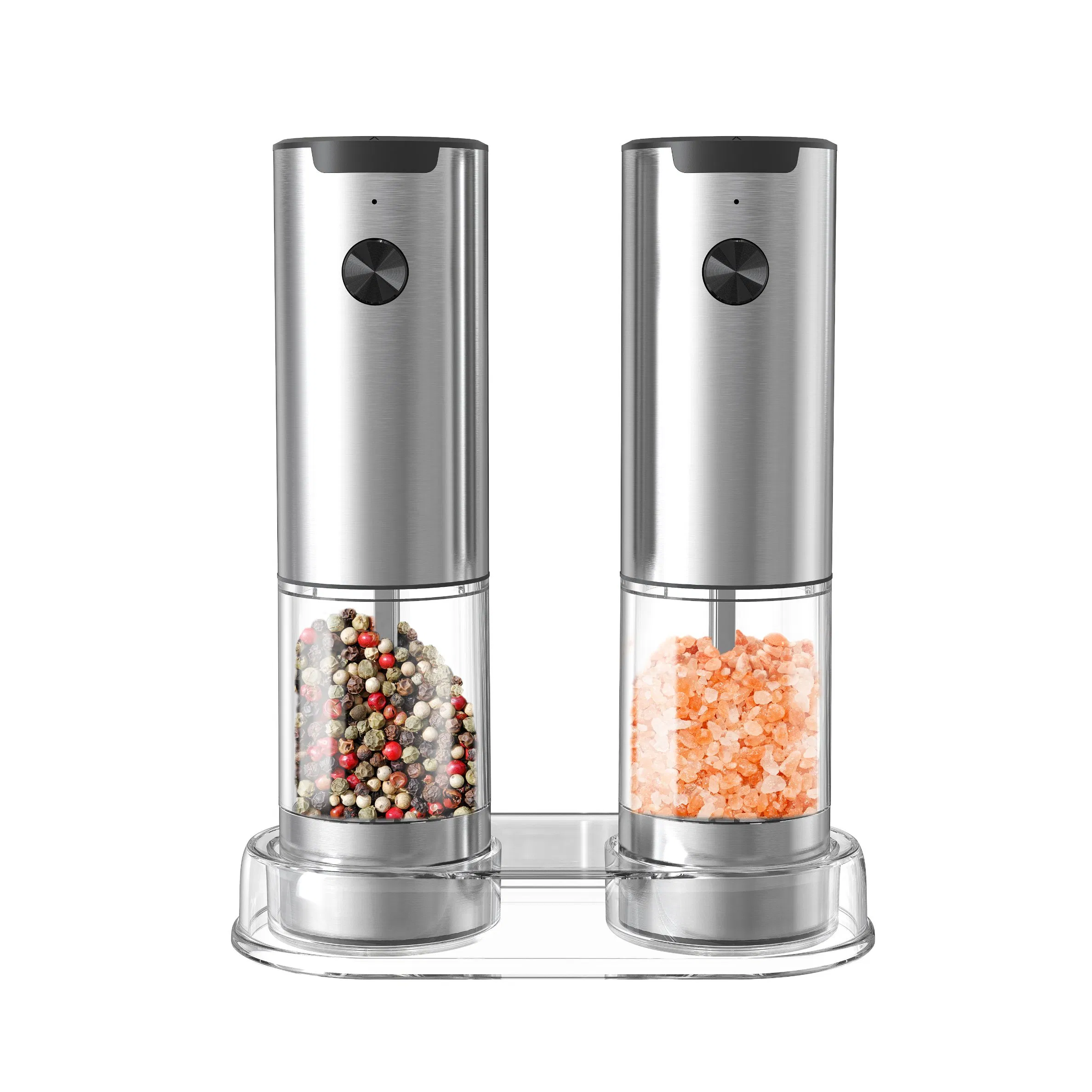 Stainless Steel Rechargeabletype-C Gravity Automatic Electric Spice Salt and Pepper Grinder