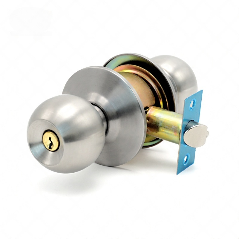 Hot Sale High Quality Tubular Lever Door Handle Stainless Steel Entry Privacy Passage 587 Ss Et Hotel Round Knob Door Lock Window Handle Lock
