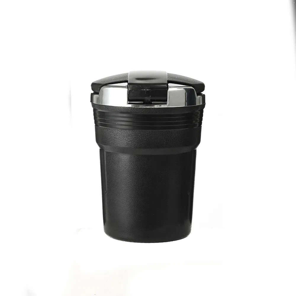 Wholesale Portable Round Car Cigarette Ashtray with Light and Lids
