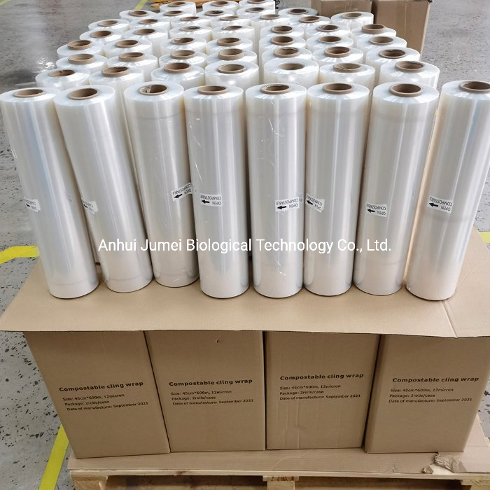China Manufacturer Eco-Friendly Compostable Food Stretch Film Biodegradable Cling Wrap