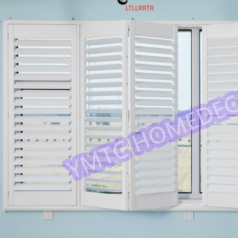 Ymtc Shutter Factory Full Height with Midrail Timber Shutters