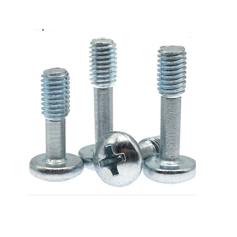 Pan Cross Philip Head M3 M4 M5 M6 Steel Zinc Plated Half Thread Captive Screw for Panel