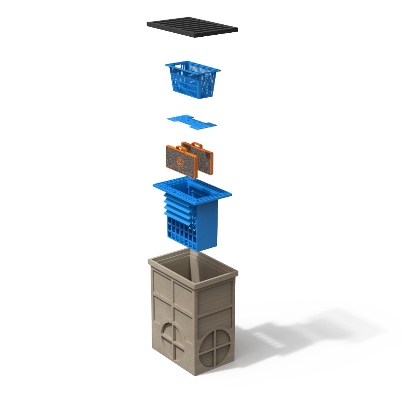 Advanced Multifunctional Stormwater Inlet with Heavy Duty Load Bearing for Public Squares