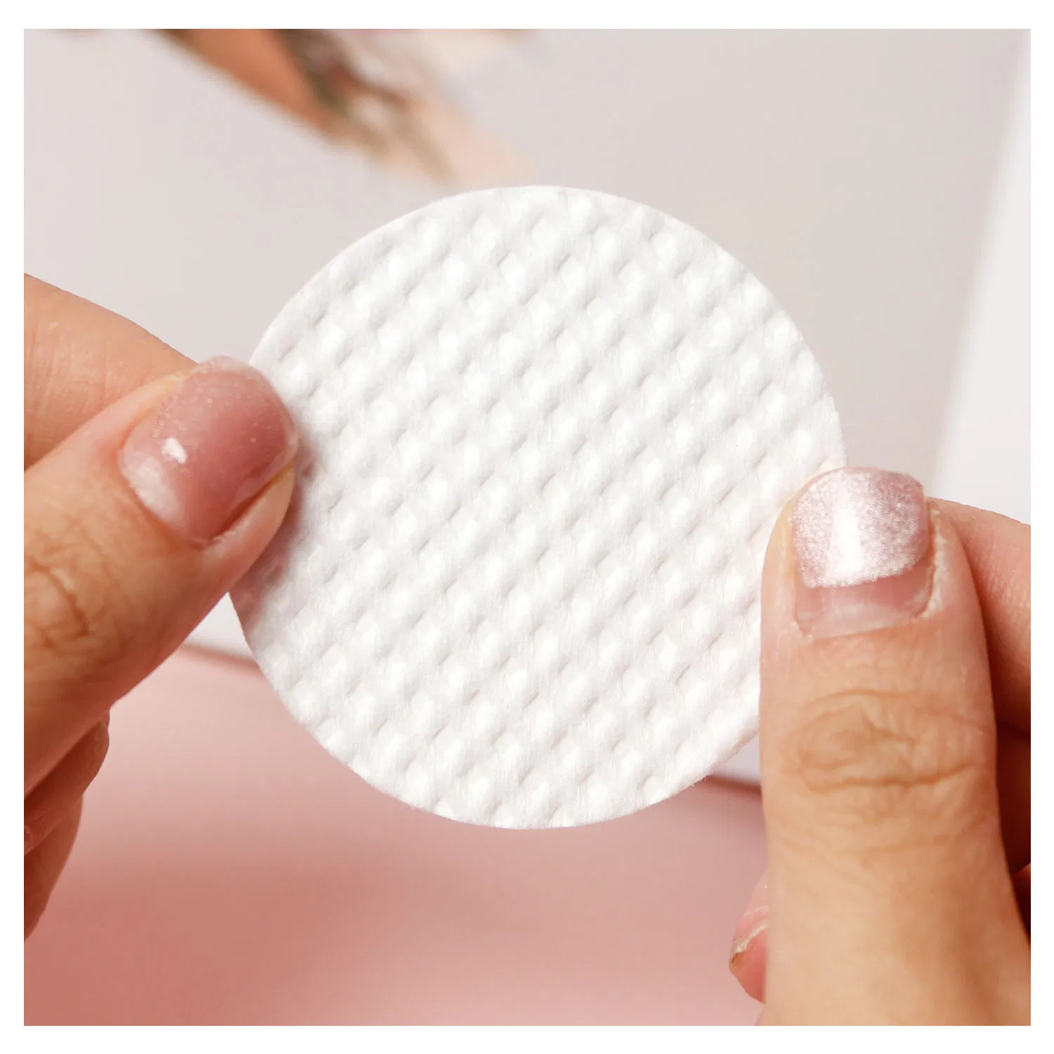 Premium 100% Facial Cotton Pads Hypoallergenic, Chemical Free Eye Pads for Make up Remover