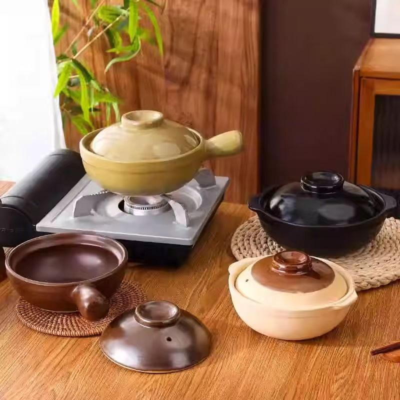 Wholesale Factory Price Food Grade Ceramic Clay Kichenware Dinnerware Soup Cooking Casseroles Pot