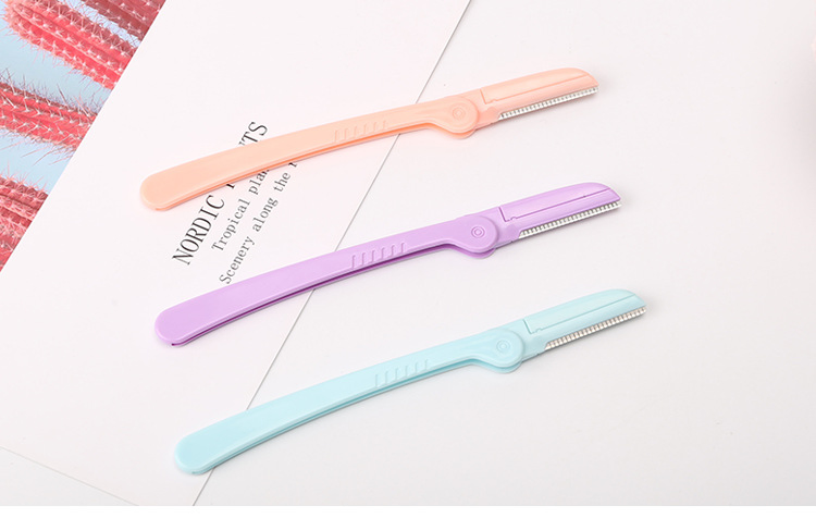 Wholesale Mix Color Shaving Knife Stainless Steel Eyebrow Razor Private Label Eyebrow Trimmer Kits