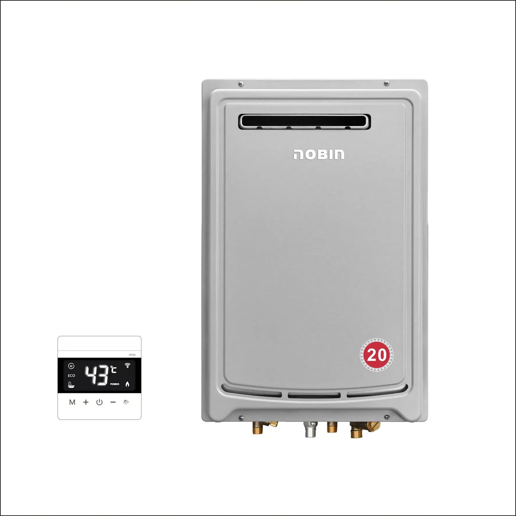 Проточный газовый водонагреватель 20 л/мин