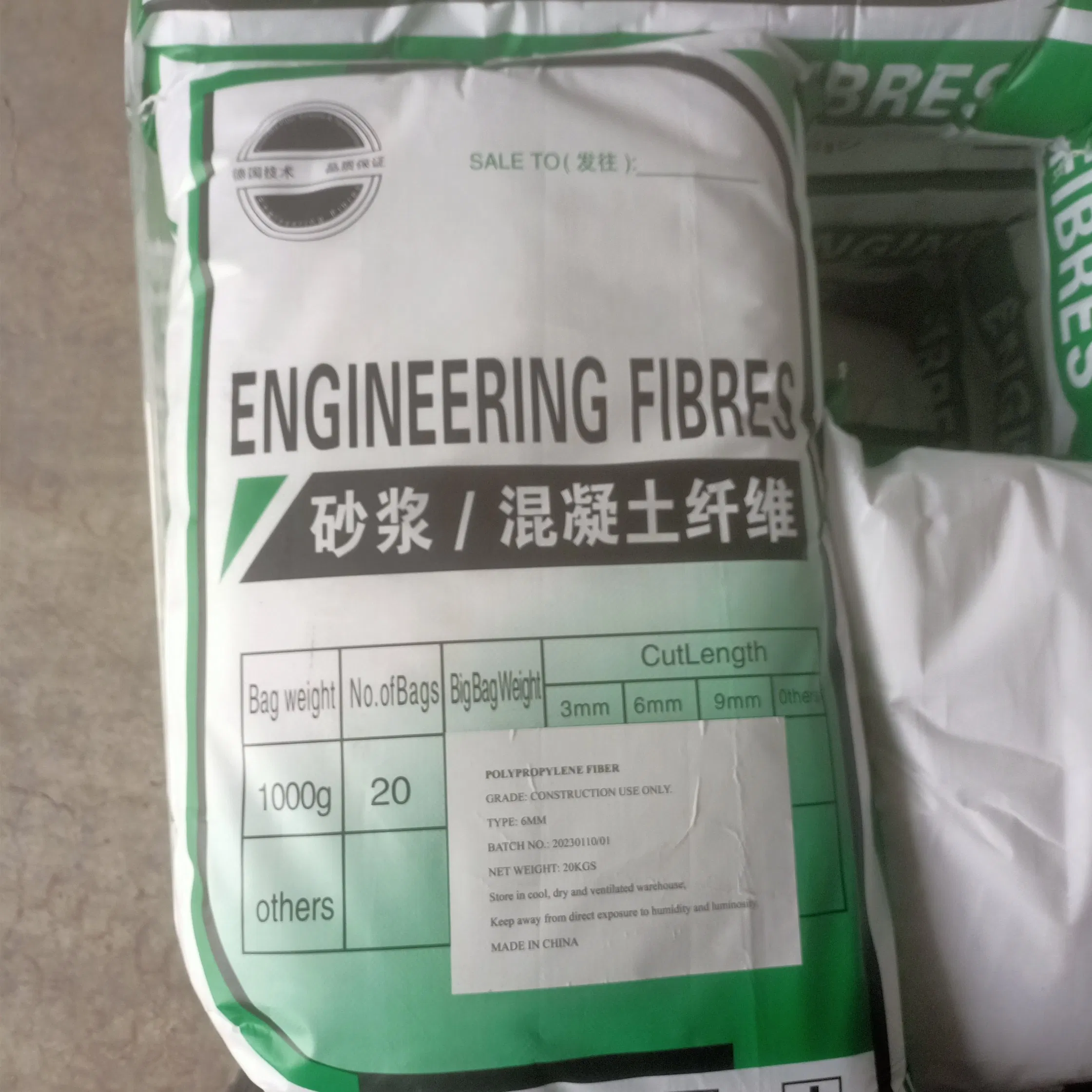 Polypropylene Fiber PP Fiber 3/6/9mm