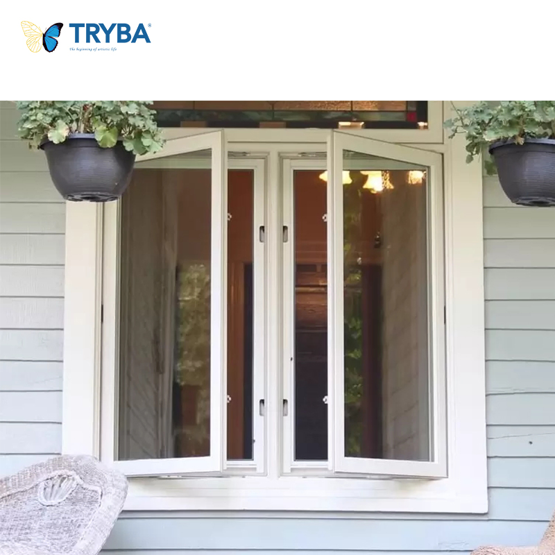 Pwv70m High Quality Double Glazed UPVC Casement Window for Hot Selling Projects