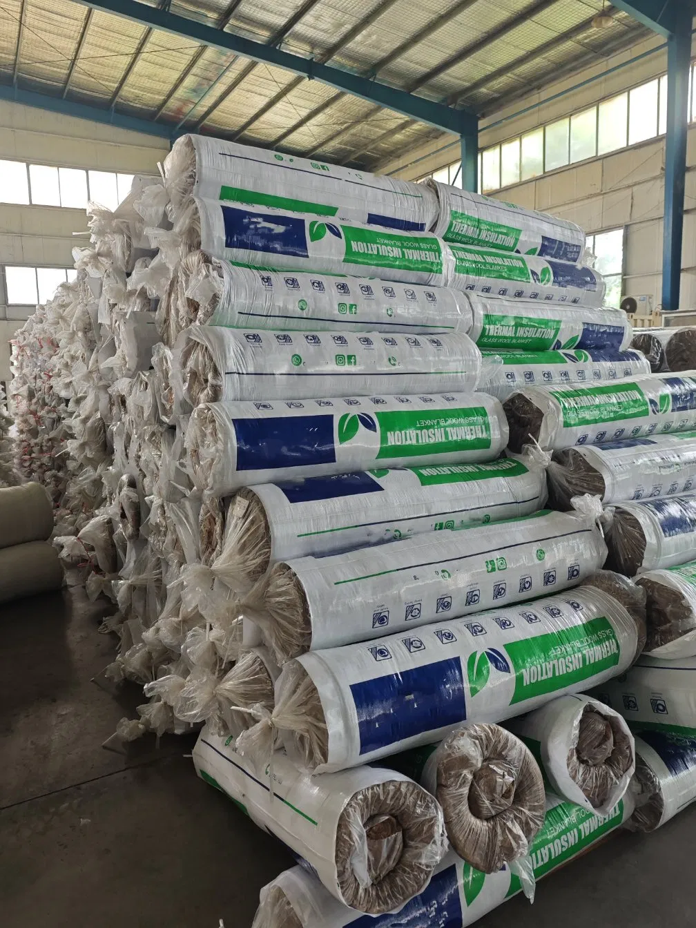 Fireproof Formaldehyde-Free Brown Fiberglass Glass Wool Blanket Environmental Friendly USA Canada Australia