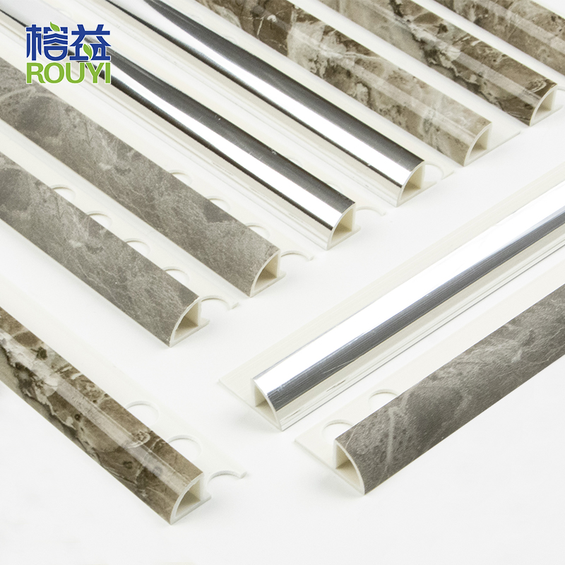 Factory Wholesale Ceramic Profile Wall Tile Trim PVC Tile Corner Trim