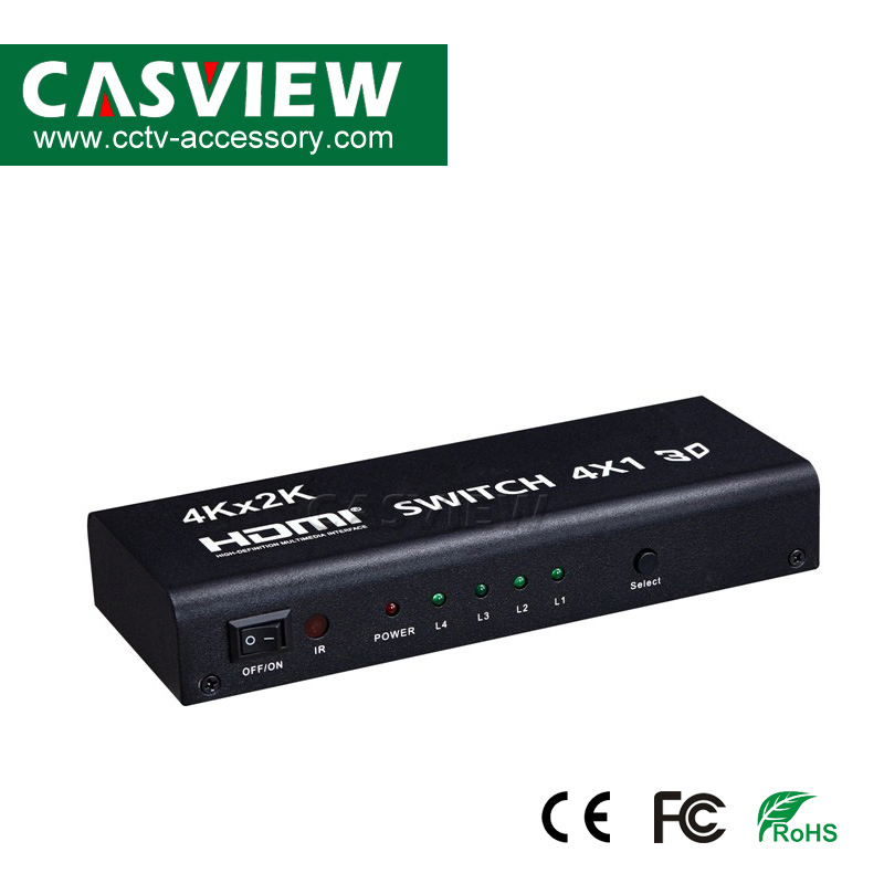 HDMI-коммутатор 4x1 4K, 4 входа, 1 выход