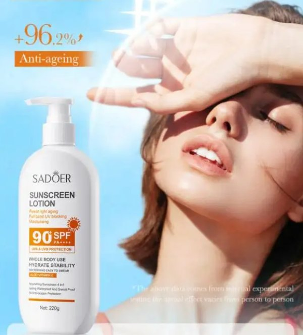Online Wholesale and Retail Sun Protection Repair Sunburn Waterproof Sunscreen SPF 90+ Sunblock Sunscreen Strong Lasting 22 Hours Moisturizing Sunscreen Lotion