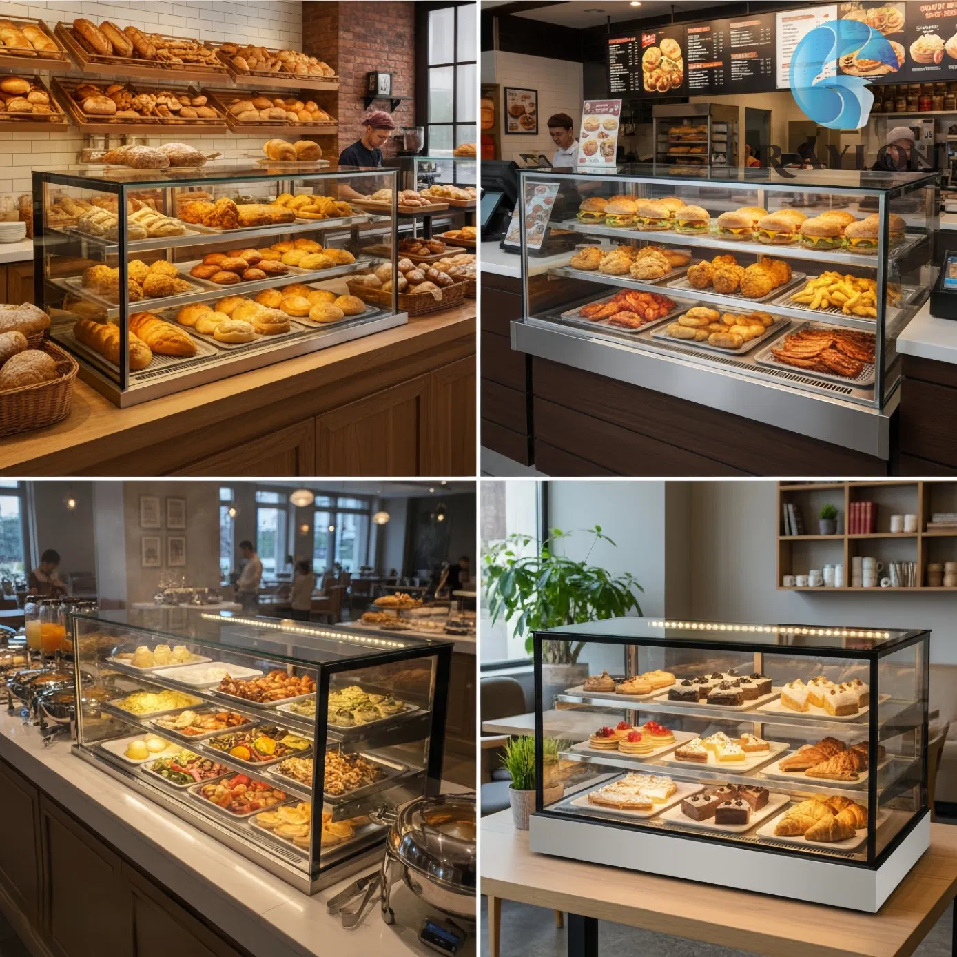 Tabletop Heated Display Cabinet Commercial Model for Catering Service