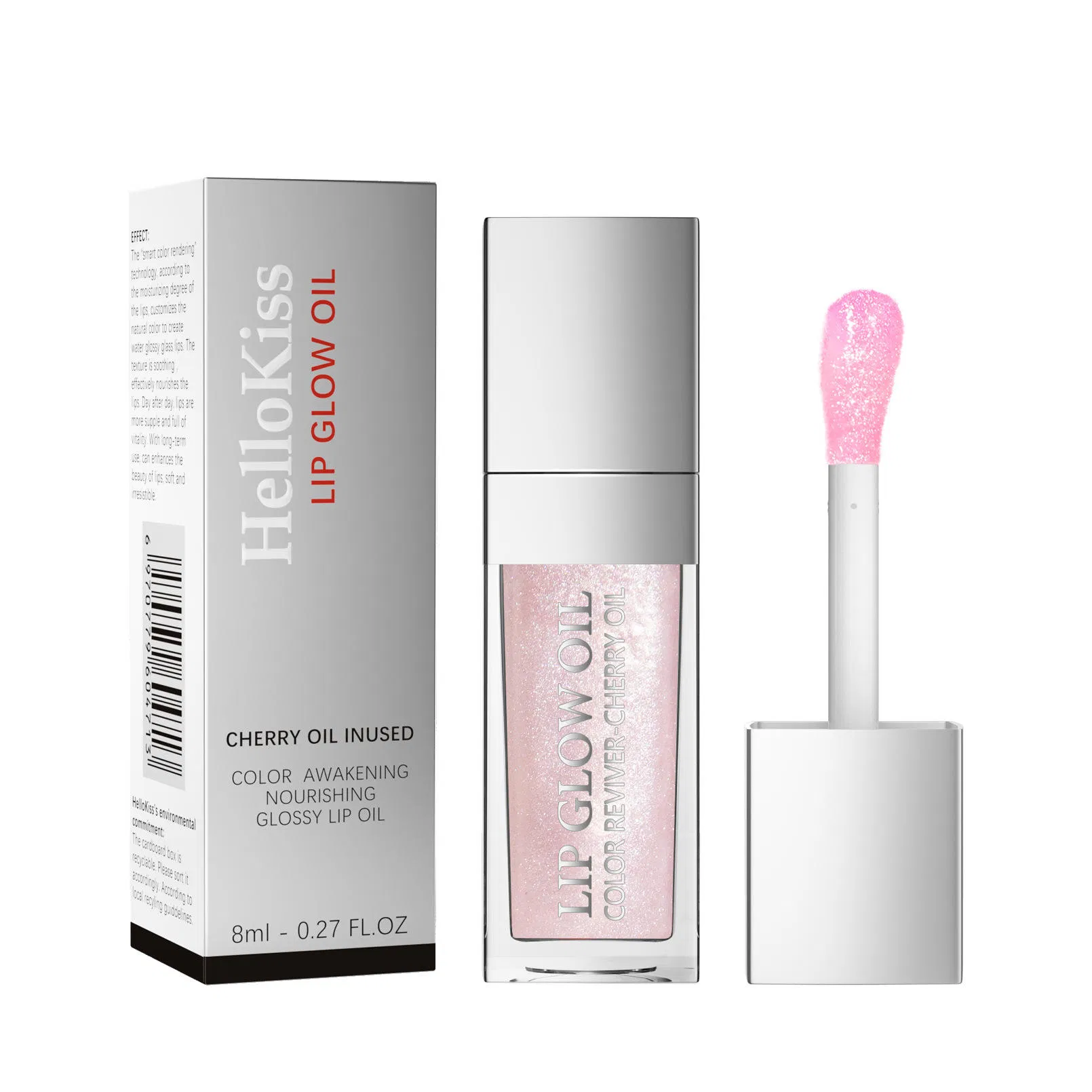 Hellokiss Doodle Lip Oil Moisturizing Gloss Transparent Glass Lip Gloss