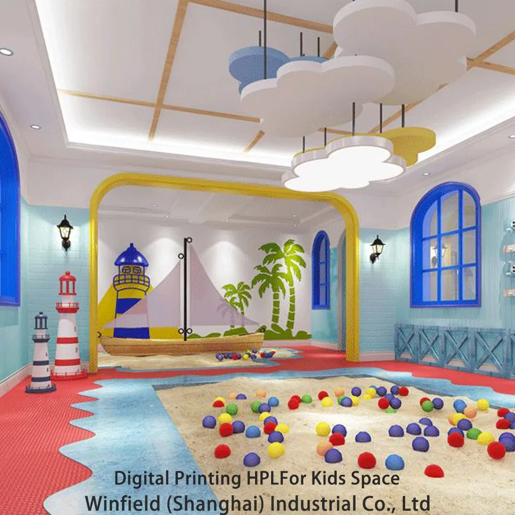 DIY Color Fireproof Customize Digital Printing HPL Panel HPL Laminate Sheet