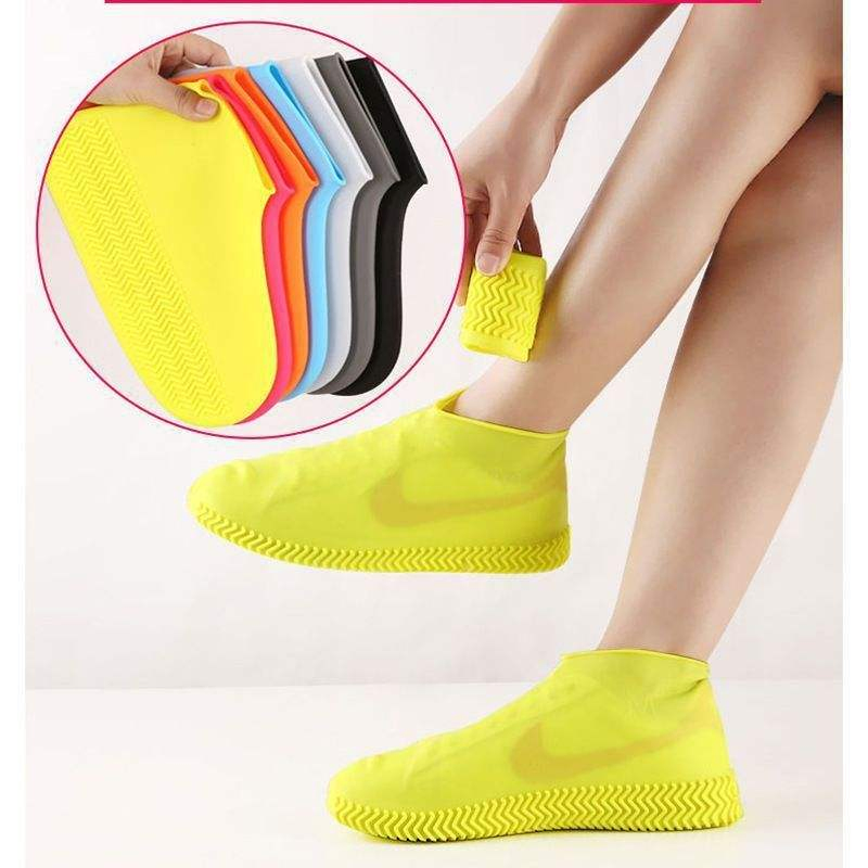 Wholesale Rain Boots Non-Slip Silicone Wear-Resistant High Barre Tlhickened Rain Day Shoe Cover
