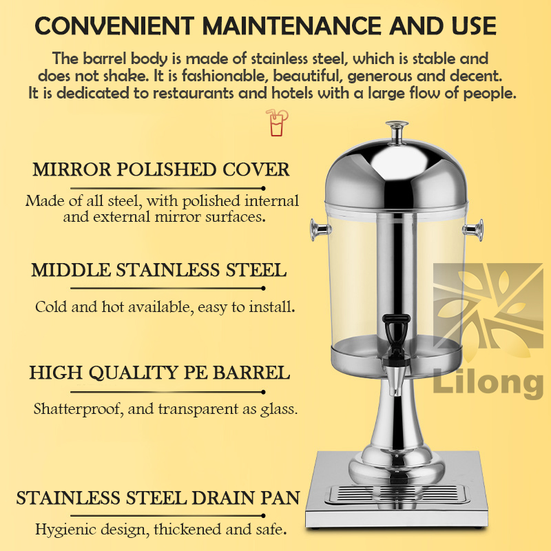 China Factory Direct 8L 16L 24L Juicer Beverage Tea Juice Drink Fruit Dispenser Machine with Tap