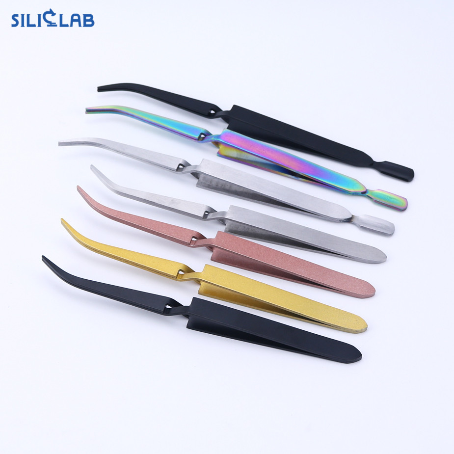 Custom Packaging Stainless Steel Reverse Tweezers Rig Smoking Dabber Tools